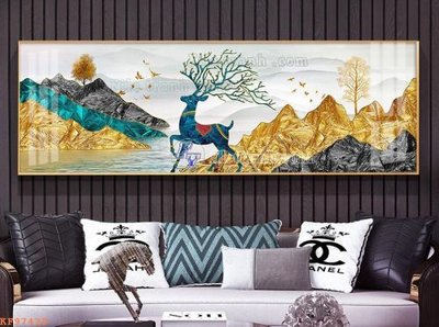 Tải file File tranh hiện đại pha lê gương KF97439 (gốc) chủ đề phong thủy