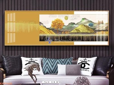 File gốc in ấn File tranh hiện đại pha lê gương KF97445 chất lượng vượt trội