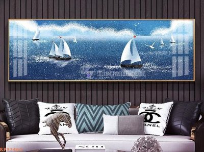 Ảnh gốc File tranh hiện đại pha lê gương KF97464 (nét căng) in mica