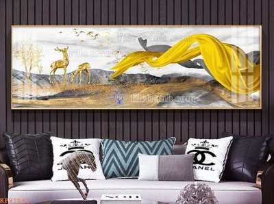 File in trần File tranh hiện đại pha lê gương KF97541 (bản gốc) 5D