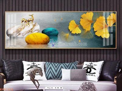 File tranh File tranh hiện đại pha lê gương KF97556 (bản gốc) treo phòng ăn