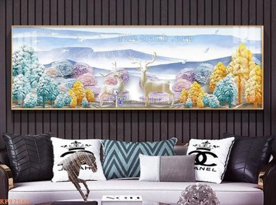 Tải file File tranh hiện đại pha lê gương KF97560 (gốc) làm file in ấn