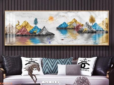 Mua file gốc File tranh hiện đại pha lê gương KF97570 (in ấn) tại Filetranh.com