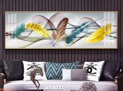 Download file gốc File tranh hiện đại pha lê gương KF97585 (in lụa) tranh 3D