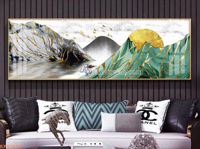File tranh gốc File tranh hiện đại pha lê gương KF97612 chủ đề hiện đại