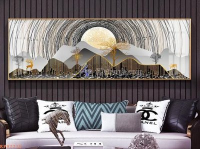 Ảnh gốc File tranh hiện đại pha lê gương KF97715 (siêu chi tiết) để in ấn