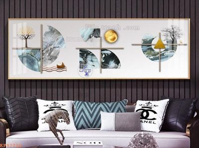 File tranh File tranh hiện đại pha lê gương KF97726 (ảnh gốc) in trần xuyên sáng