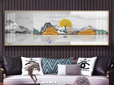 File in mica File tranh hiện đại pha lê gương KF97730 (bản gốc) sắc sảo