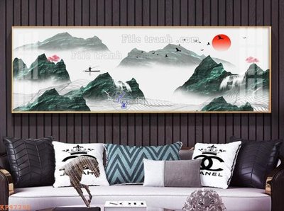 File gốc File tranh hiện đại pha lê gương KF97795 (PNG) nền trong suốt