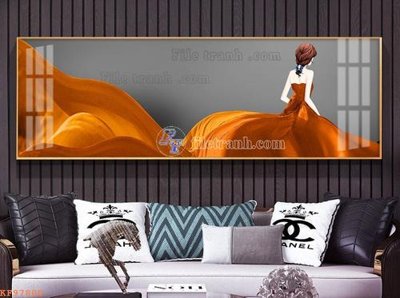 File tranh in tráng gương File tranh hiện đại pha lê gương KF97800 (siêu nét)