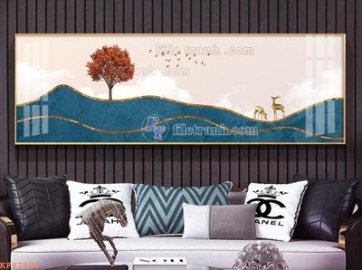 Download file File tranh hiện đại pha lê gương KF97808 (gốc) in mica bàn thờ