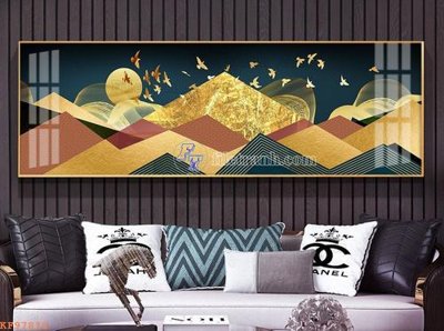 File tranh trang trí File tranh hiện đại pha lê gương KF97812 (file gốc)