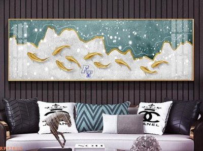 Tải file File tranh hiện đại pha lê gương KF97822 (gốc) chủ đề phong thủy