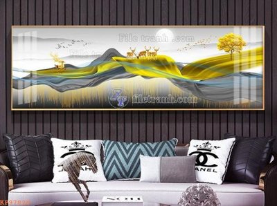 File tranh File tranh hiện đại pha lê gương KF97829 (ảnh gốc) độc quyền