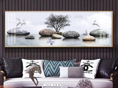 Download file gốc File tranh hiện đại pha lê gương KF97853 (in mica) 3D