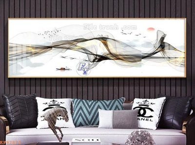 Download file gốc File tranh hiện đại pha lê gương KF97872 (in lụa) cao cấp