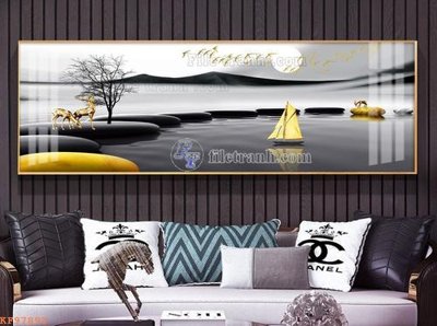 File gốc File tranh hiện đại pha lê gương KF97893 (in tráng gương) hiện đại