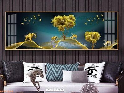 File in mica File tranh hiện đại pha lê gương KF97896 (bản gốc) sắc sảo