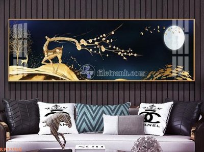 Ảnh gốc File tranh hiện đại pha lê gương KF97906 (siêu chi tiết) để in ấn