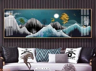 Ảnh gốc File tranh hiện đại pha lê gương KF97925 (độ nét cao) in tráng gương