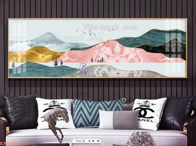 File gốc File tranh hiện đại pha lê gương KF97929 (in mica) làm quà tặng