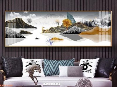 File tranh File tranh hiện đại pha lê gương KF97940 (bản gốc) treo tường