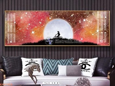 File tranh File tranh hiện đại pha lê gương KF97958 (ảnh gốc) in trần 3D