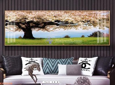 Ảnh gốc File tranh hiện đại pha lê gương KF98008 (độ nét cao) in mica