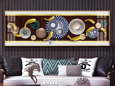 File tranh File tranh hiện đại pha lê gương KF98010 (ảnh gốc) in trần xuyên sáng