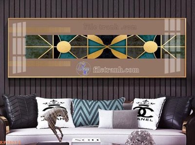 File gốc File tranh hiện đại pha lê gương KF98016 (ảnh chi tiết) để in ấn