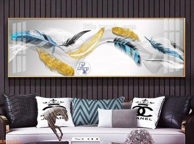 File gốc File tranh hiện đại pha lê gương KF98024 (in mica) trang trí