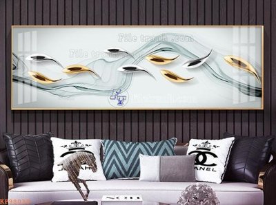 File gốc File tranh hiện đại pha lê gương KF98039 (in lụa) chi tiết cao