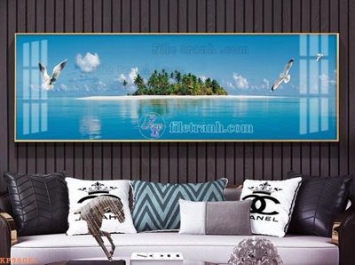 File gốc File tranh hiện đại pha lê gương KF98061 (in mica) làm quà tặng