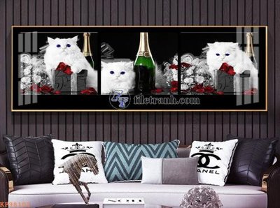 File gốc in ấn File tranh hiện đại pha lê gương KF98102 chuẩn màu CMYK