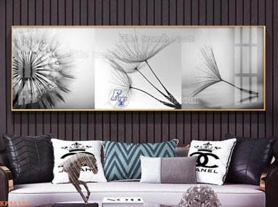 File in lụa File tranh hiện đại pha lê gương KF98106 (chất lượng cao) File tranh hiện đại pha lê gương KF98106