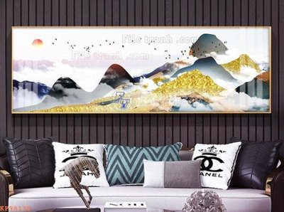 File tranh trang trí File tranh hiện đại pha lê gương KF98138 (tải file gốc)