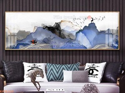 File gốc File tranh hiện đại pha lê gương KF98239 (in tráng gương) nghệ thuật