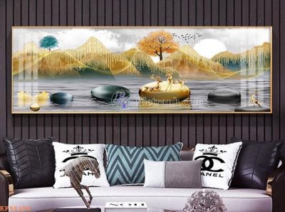 File ảnh File tranh hiện đại pha lê gương KF98298 (gốc) in poster