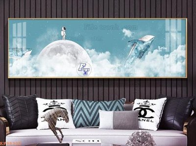 File tranh gốc File tranh hiện đại pha lê gương KF98305 (bản đẹp) độc quyền