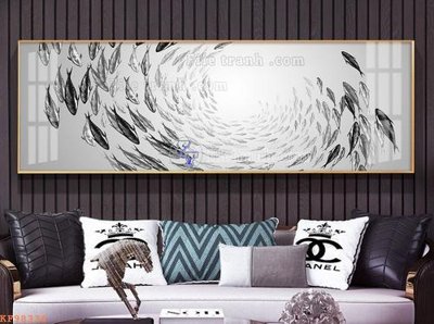 File tranh in trần 3D File tranh hiện đại pha lê gương KF98336 (ảnh gốc)