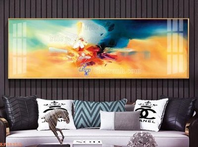 File gốc File tranh hiện đại pha lê gương KF98354 (in mica) làm bảng hiệu