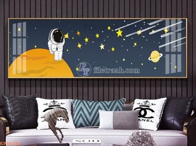 File tranh in trần File tranh hiện đại pha lê gương KF98383 (ảnh gốc siêu nét)