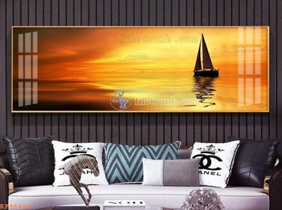 File tranh File tranh hiện đại pha lê gương KF98444 (ảnh gốc) in trần nhà