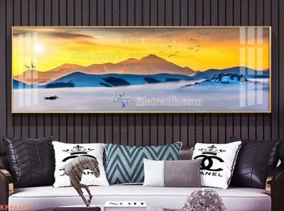 File in trần File tranh hiện đại pha lê gương KF98465 (file gốc) chủ đề vũ trụ