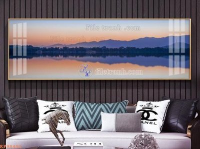 Download file gốc File tranh hiện đại pha lê gương KF98491 (in lụa) tranh 3D