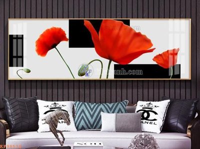 File tranh File tranh hiện đại pha lê gương KF98518 (gốc) in vải canvas