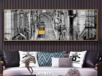 File in trần File tranh hiện đại pha lê gương KF98558 (bản gốc) phong cảnh