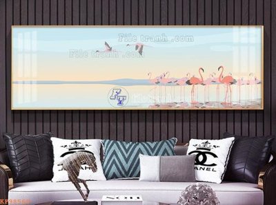 File gốc File tranh hiện đại pha lê gương KF98569 (in lụa) chi tiết cao