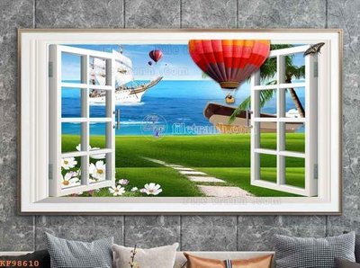 File gốc in ấn File tranh hiện đại pha lê gương KF98610 độ phân giải cao