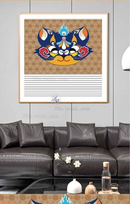 Ảnh gốc File tranh hiện đại pha lê gương KF98616 (độ nét cao) in tráng gương